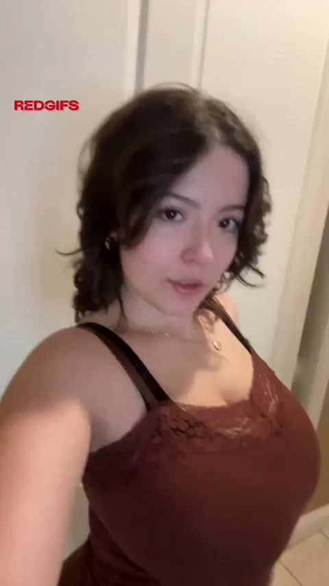 🍒 Busty Tank Top Tease - Tits Too Massive to Hide! 🔥