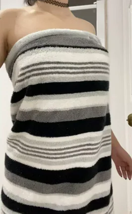 Teasing Strip from Towel Slut