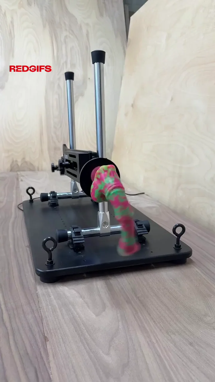 Windmilling Chance: Bad Dragon Fucking Machine Blasts Colorful Cum