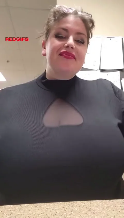 Almost Busted Flashing My Head-Sized Tits at Work 😱🍈🍈