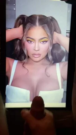 Another bud jerkin his big hard cock 4 Kylie Jenner and covering her perfect face and tits in huge cumshot - If u want 2 b fed celeb pics and porn vids - can show off - and do cum tributes- add hertsgirls on k1k!!! Second screen required