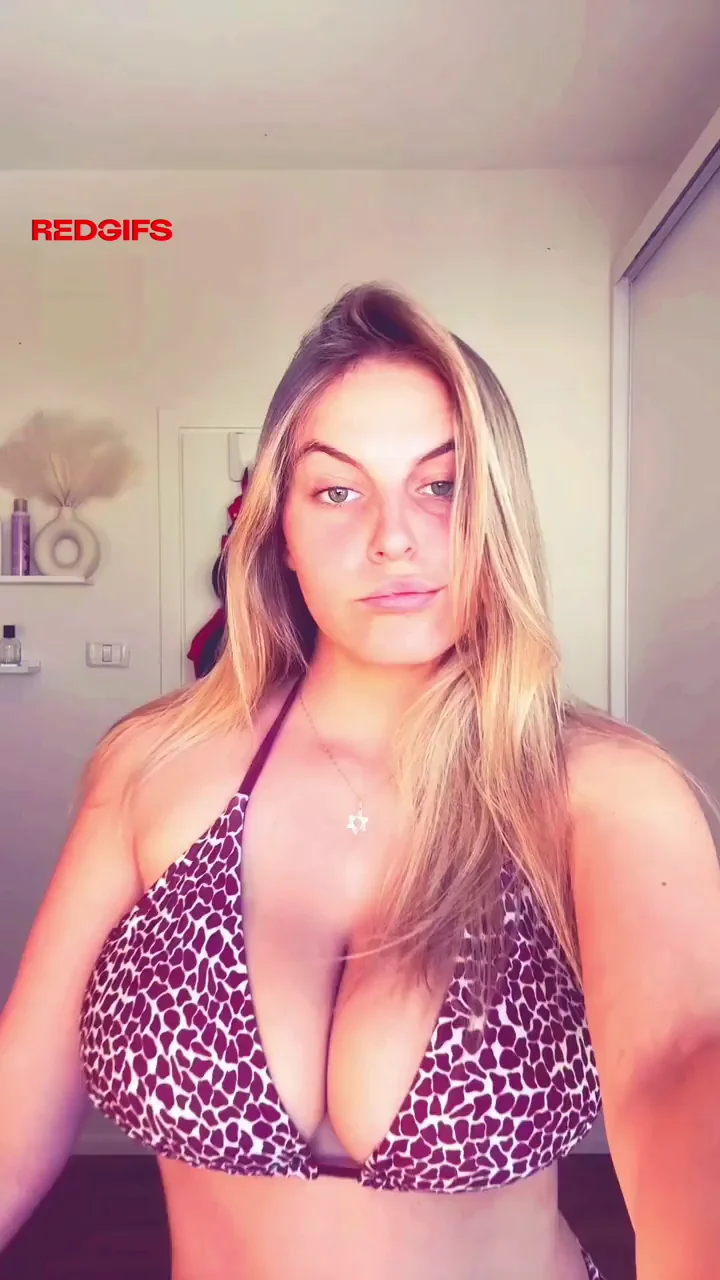 🐆 Wild Animal Print Bikini Bombshell Tease 💦