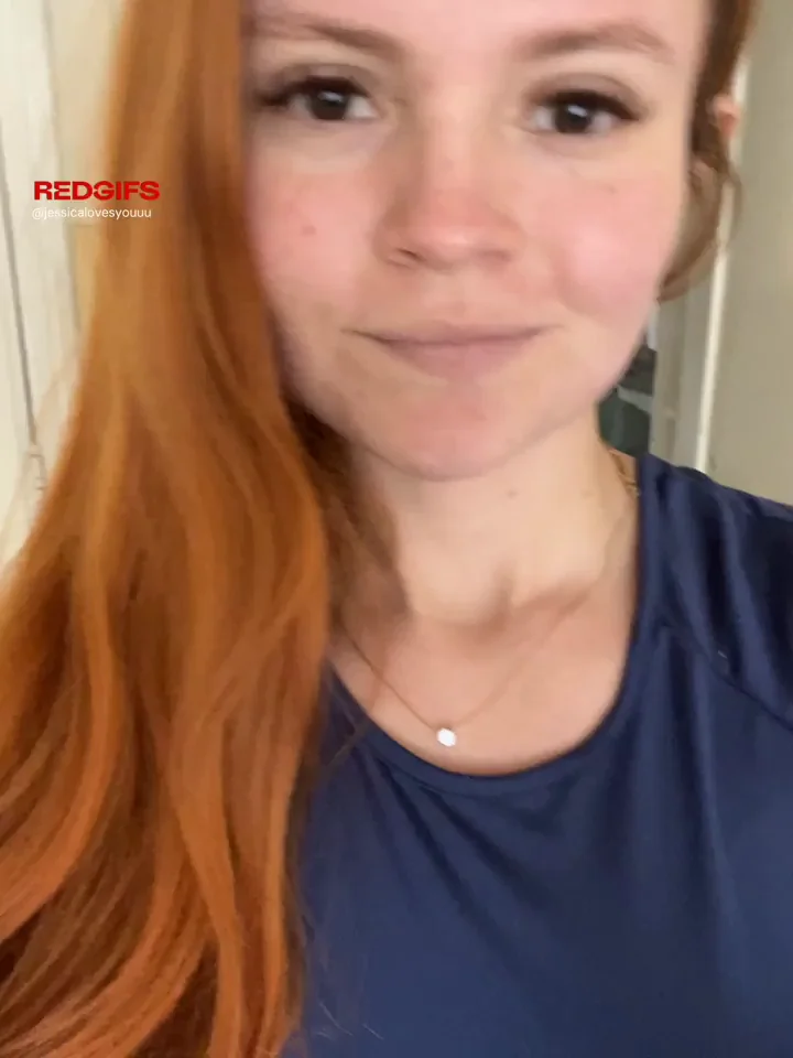 Shiny Braces Redhead Tease: Wild Smirk & Zero Fucks Given
