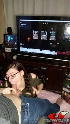 🔥 OC: Couldn't Hold Back! Sucked His Cock Till He Lost the Game! 🎮💦