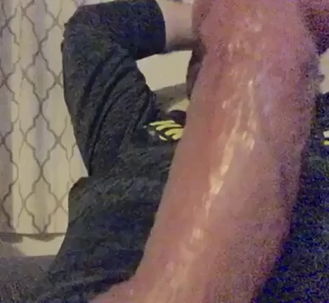 Just me and my huge throbbing cock ??