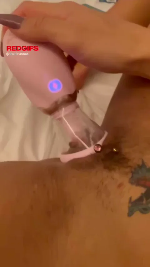 Craving Cock Fingers: Busty Amateur Sucks Her Clit with Pink Vacuum Toy