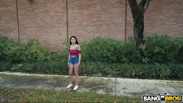 Slutty Brunette GF Sucks and Fucks Stranger for Quick Cash