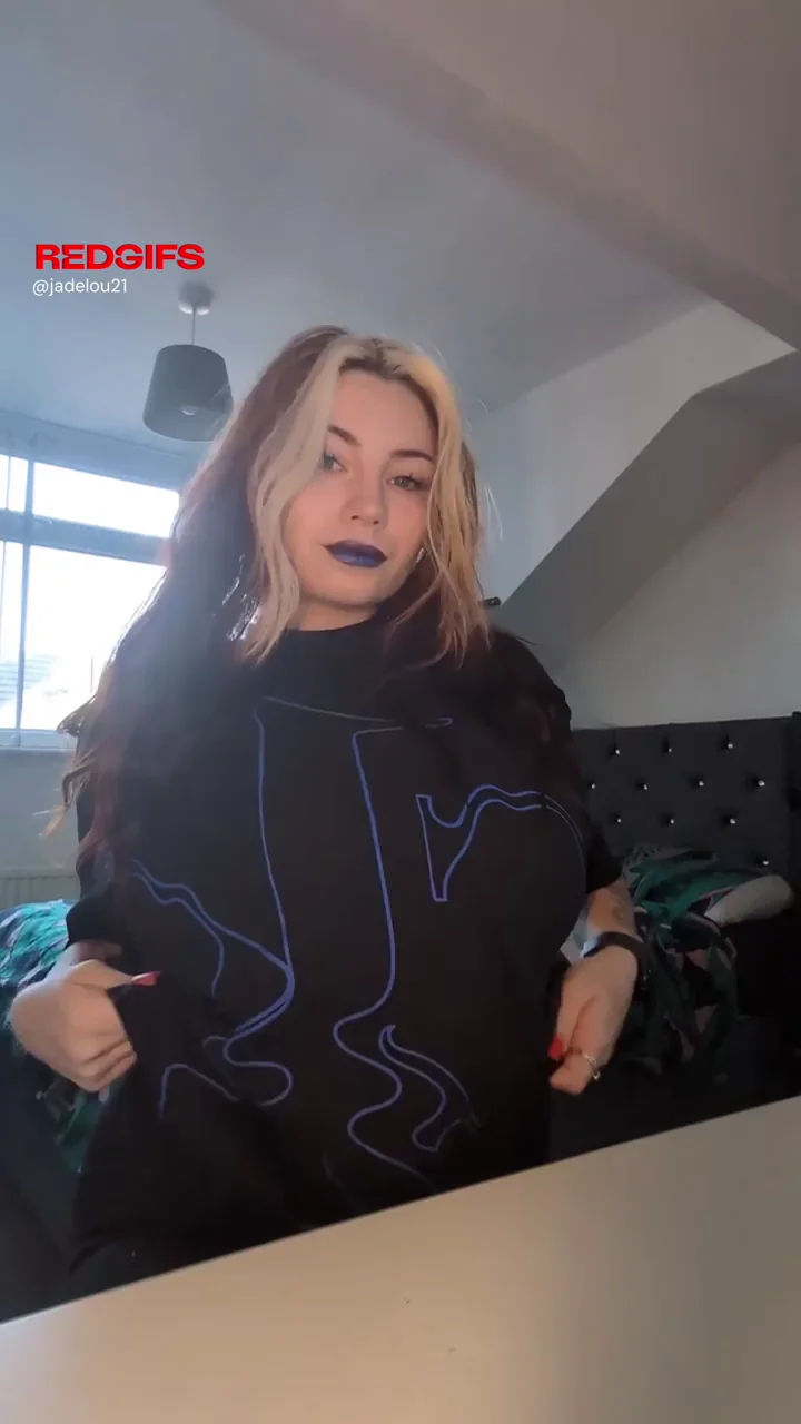 Goth Slut Drops Clothes to Floor & Shakes Massive Tits & Ass 🔥👅