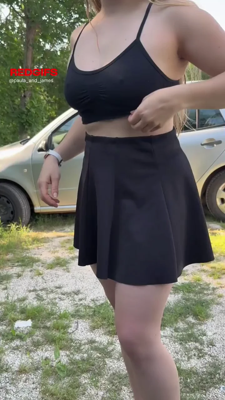 getting changed right in the middle of a public parking lot