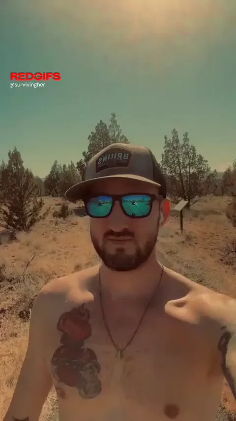 Hung Hiker Dude's Nude Trail Strut