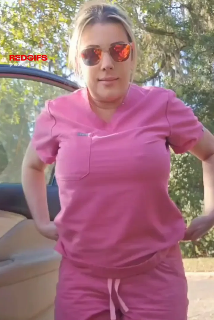 Naughty Nurse Wifey Flashes Juicy Tits in Public 🩺🍈🍈