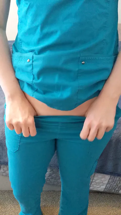 Let's get these nurse scrubs off.