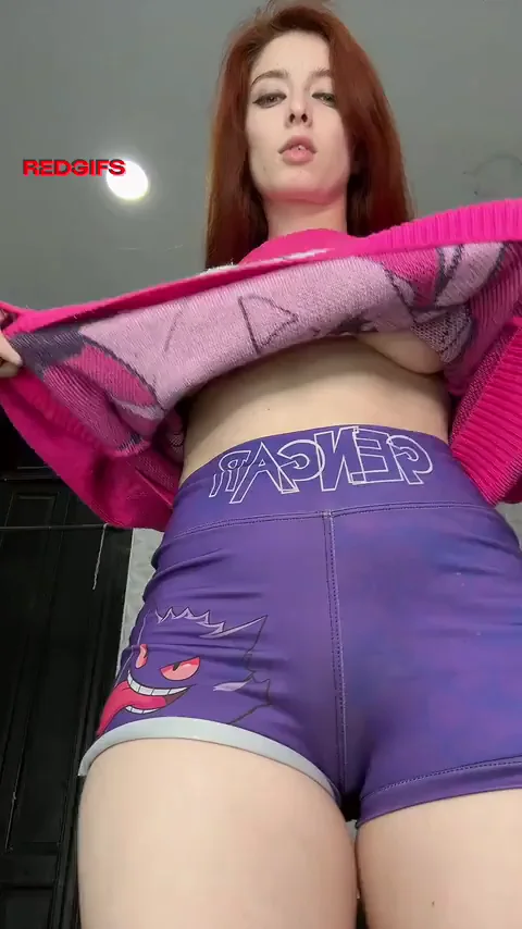 Stacked Redhead's Perfect Tit Reveal Tease