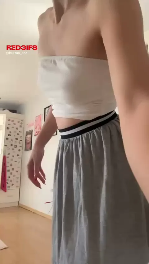 Petite Tease Strips: Skirt Up, Pussy Out!