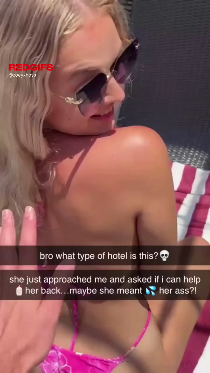 Hot Blonde Vacation Slut Begs for Fuck in Pink Bikini 😈🏖️🍑