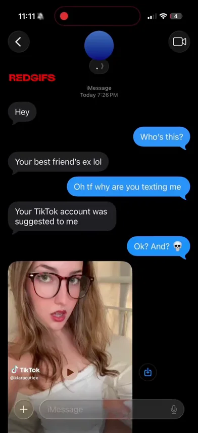 Best friend’s ex found my tiktok