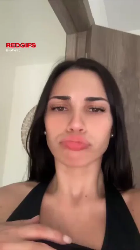Brunette Bombshell's Tits Beg for Urgent Rubdown