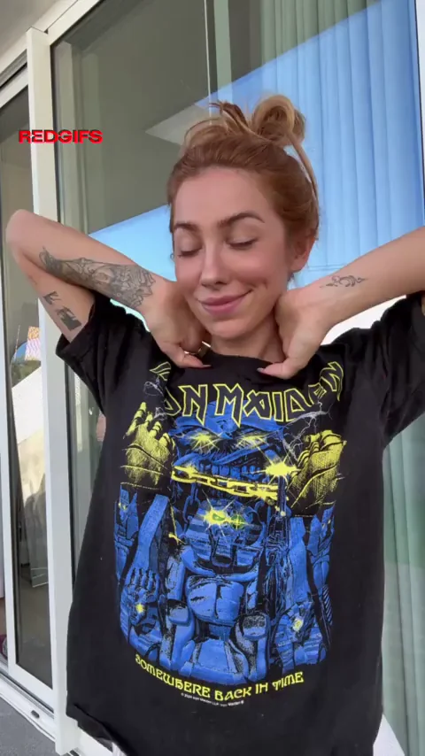 Look at my petite natural boobs. (reveal)