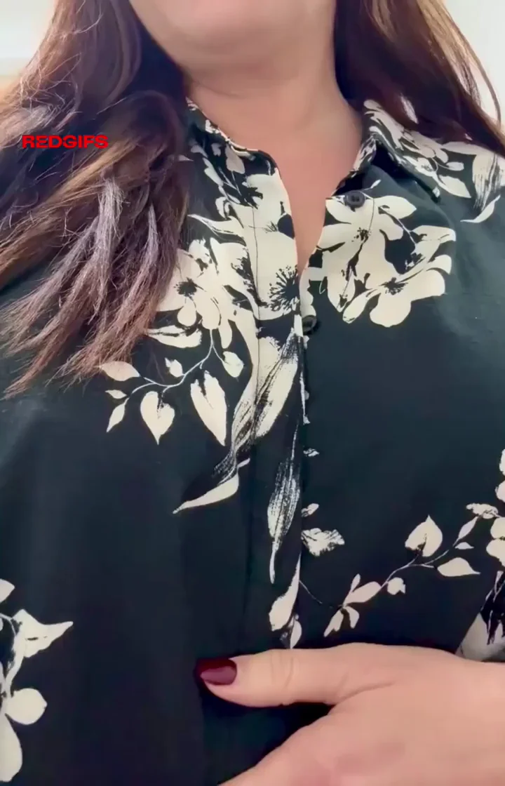 MILF Office Tease: Massive Natural Tits Spill Out Sneakily