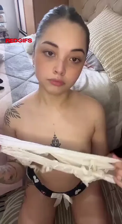 Cooling down my small tits for you.