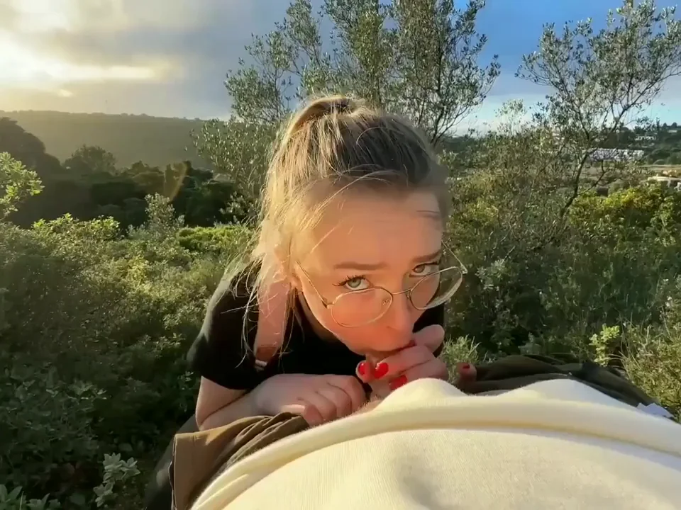 sucking happily