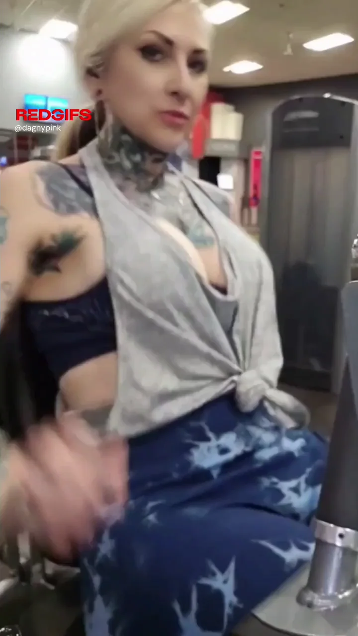 Having a little fun at the gym