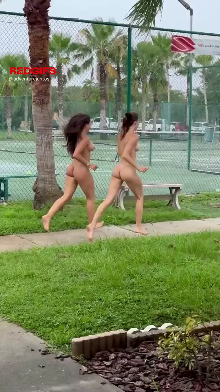 Enjoying our time at the nudist resort