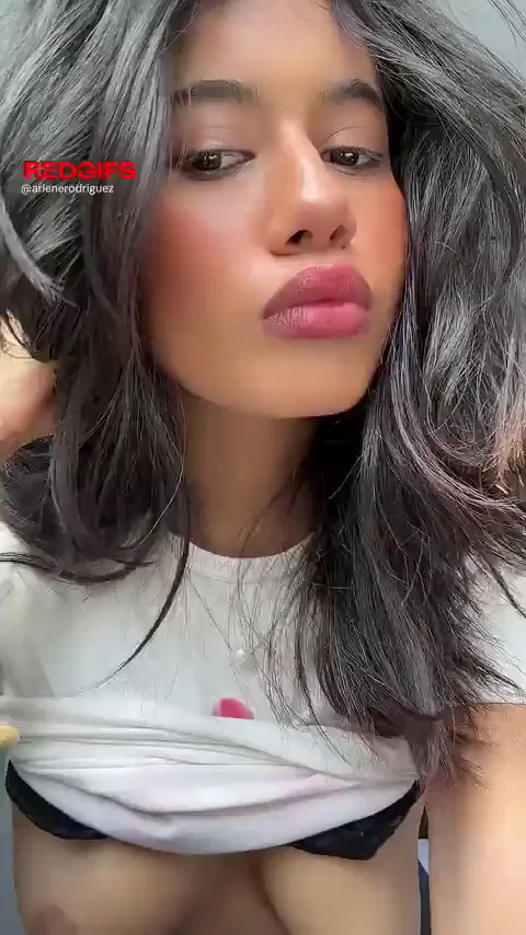 Tiny latina tits, but still a big distraction