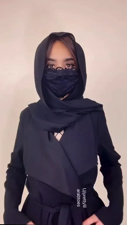 Muslim Hijab Slut: Modest for Family, Fishnet Whore for You! 😈🧕💦
