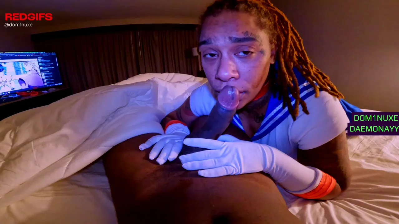 Sailor Moon Ebony Slut Gagging on Massive BBC 🍆💦