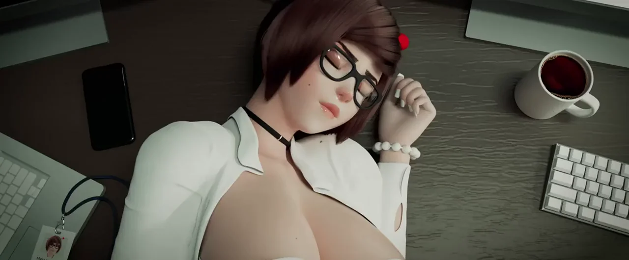 Mei being busy during work (geckoscave &amp; audiodude)