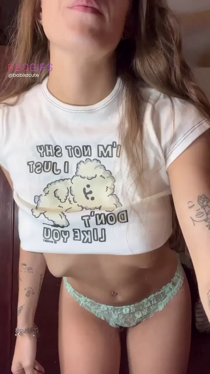 First Date Fuck? 😈 Teen Tease in See-Thru Tee 💦