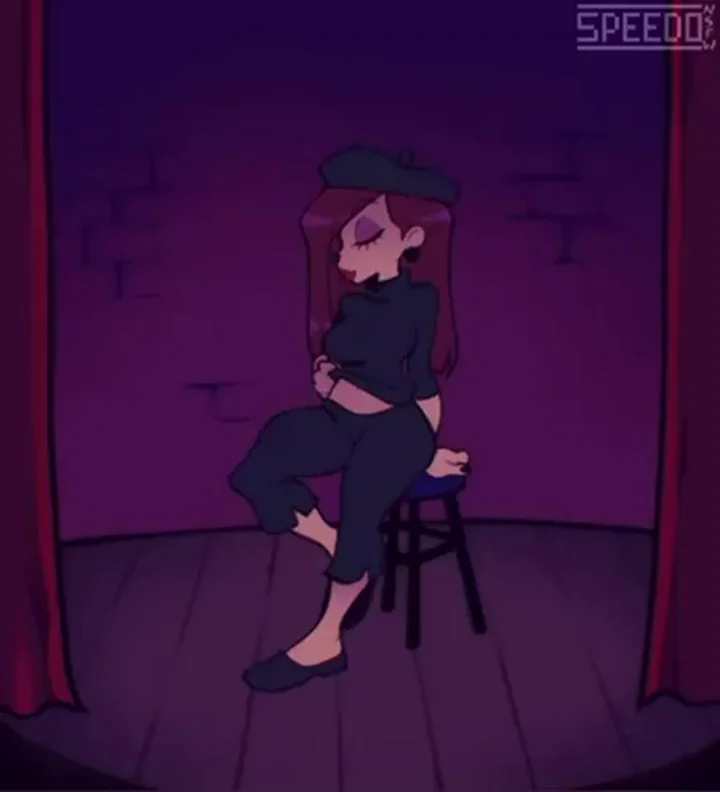 Beret Girl's "performance" (SpeedoNSFW) [AN EXTREMELY GOOFY MOVIE]