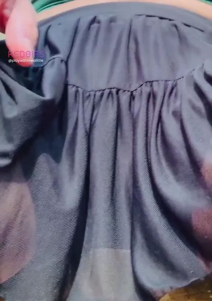 Flashing my puffy clit and pretty pussy at the public park