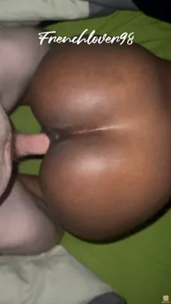 Raw French Cock Pounding Thick Ebony Ass Cheeks