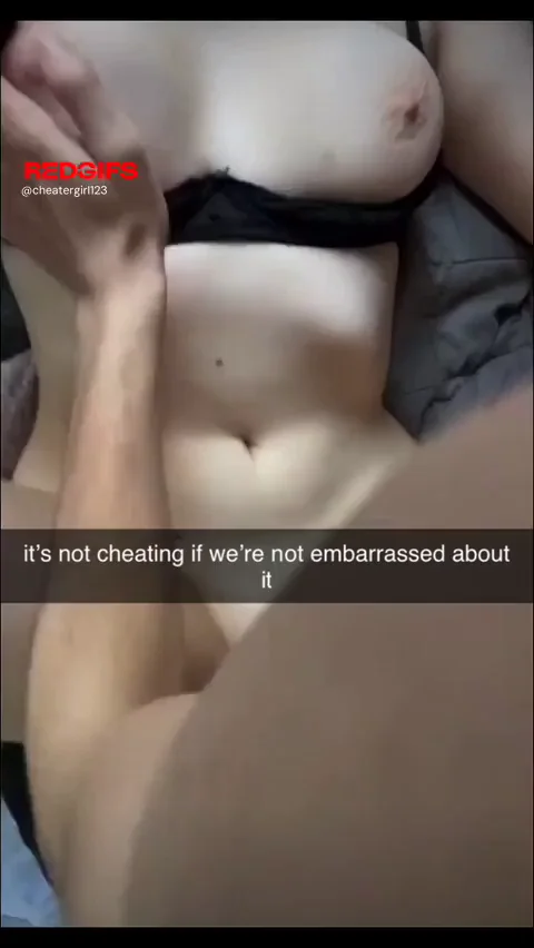 Not Cheating If Hubby's Clueless: Sneaky Snapchat Tittyfuck Tease