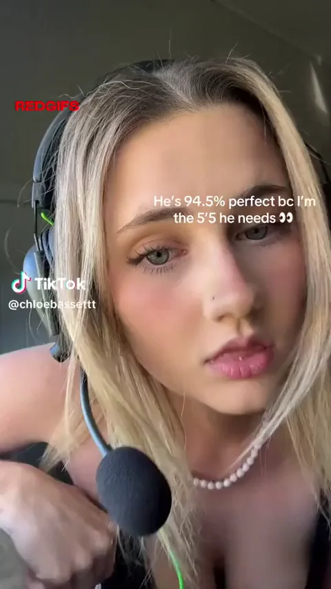 🍈 @chloebassettt's Massive TikTok Tits Tease in Black Bra 💦
