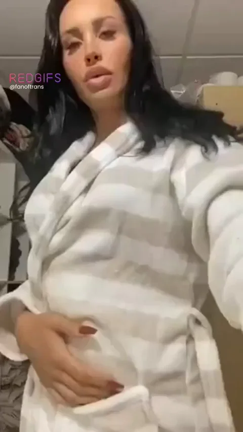 Hot Trans Babe Teases with Thick Ass and Girlcock Vibes