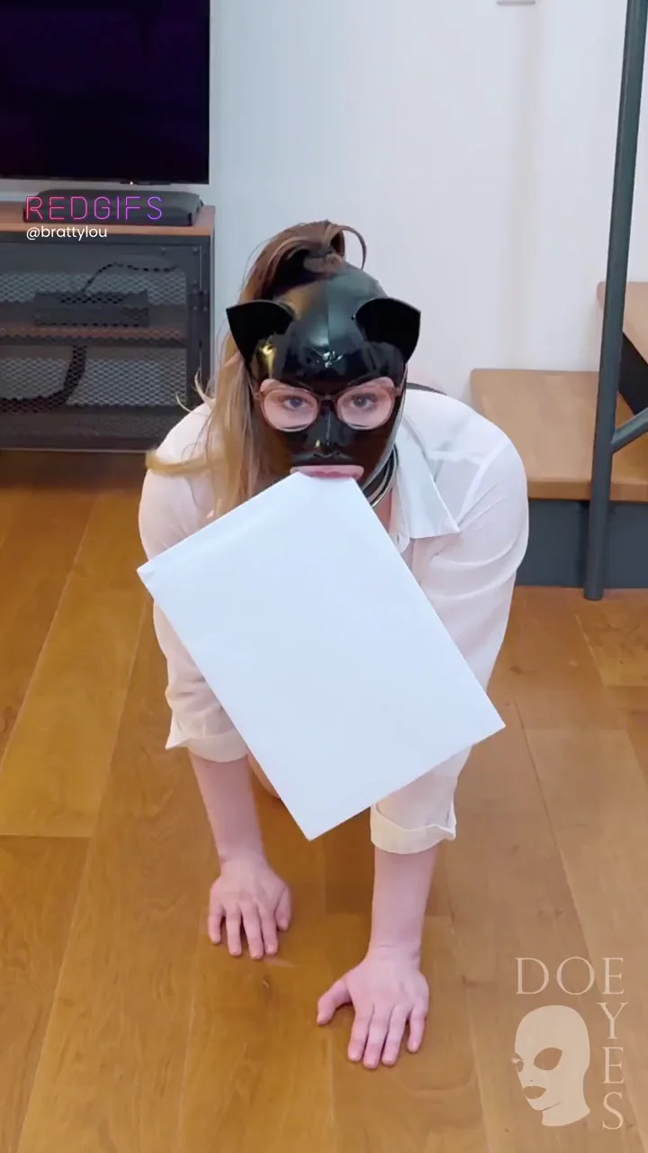 Dressed for the office, trained for submission… efficiency at its finest.
