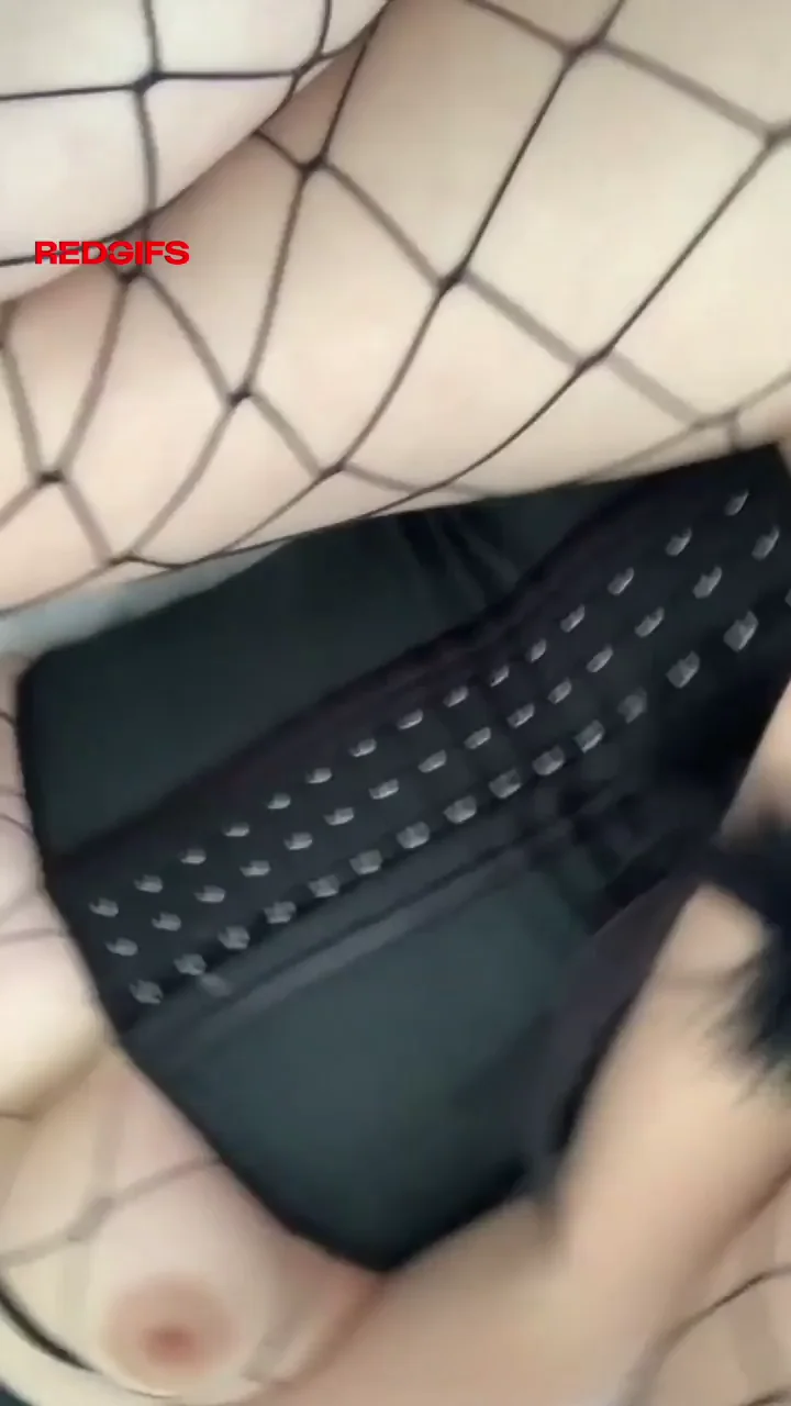 The reason why I am wearing a fishnet is u can easily grab and rip it when u are horny