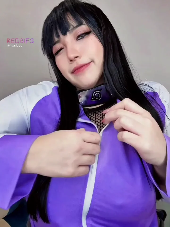 Aria's Massive Titted Hinata Cosplay Tease
