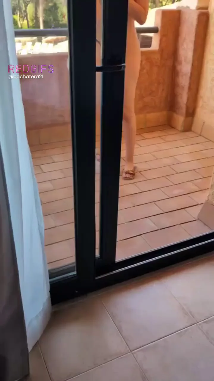 Dared by u/drucatar to dance together as naked as we [f]elt comfortable with - in the hotel's balcony!