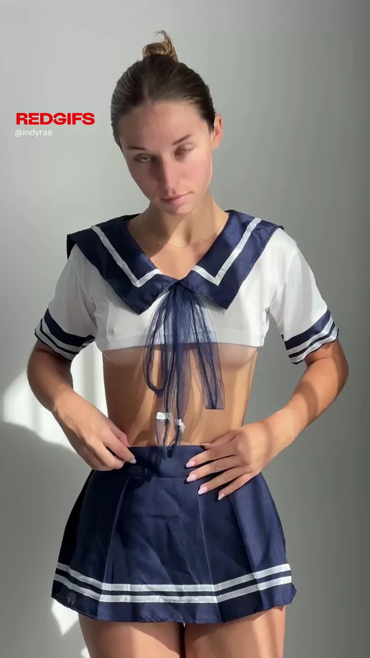 Sassy Sailor Slut Teases with Tiny Tits & Cheeky Ass Flash