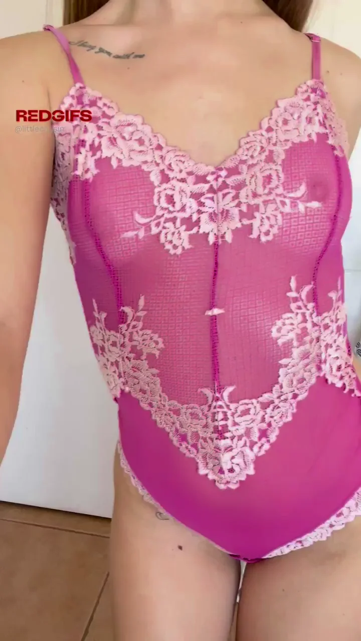 Newbie College Slut Reveals Her Devilish Side in Sheer Pink Lingerie 😈🍑
