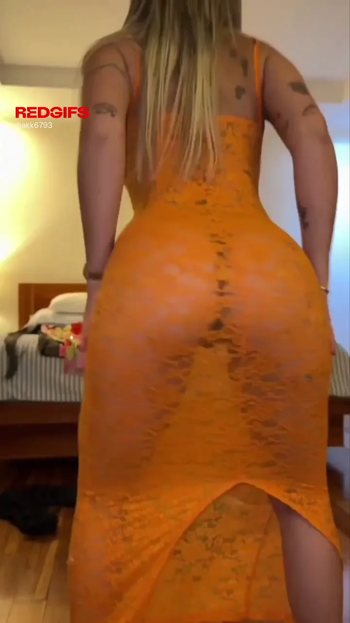 🔥 See-Thru Orange Dress Makes My Pussy Drip 💦 Pregame Cock Suck for Swingers Party 😈