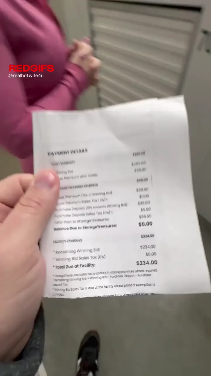 Sneaky public sex at storage unit we got at auction!