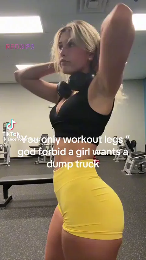 🍑 Alice Rosenblum's God-Forbid Dump Truck Legs Workout Tease 🔥