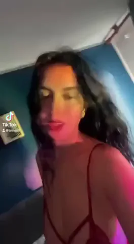 Brihattt's TikTok Tease: Latina Big Tits and Juicy Ass in Red Lingerie