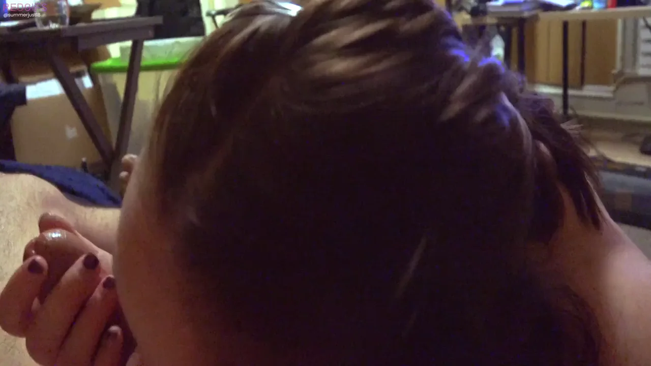 Sit there and take this edging with that mouth and all that spit
