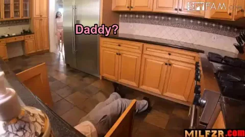 Stuck Daddy's Cock: Stepdaughter's Pussy Pound & Creampie Feast